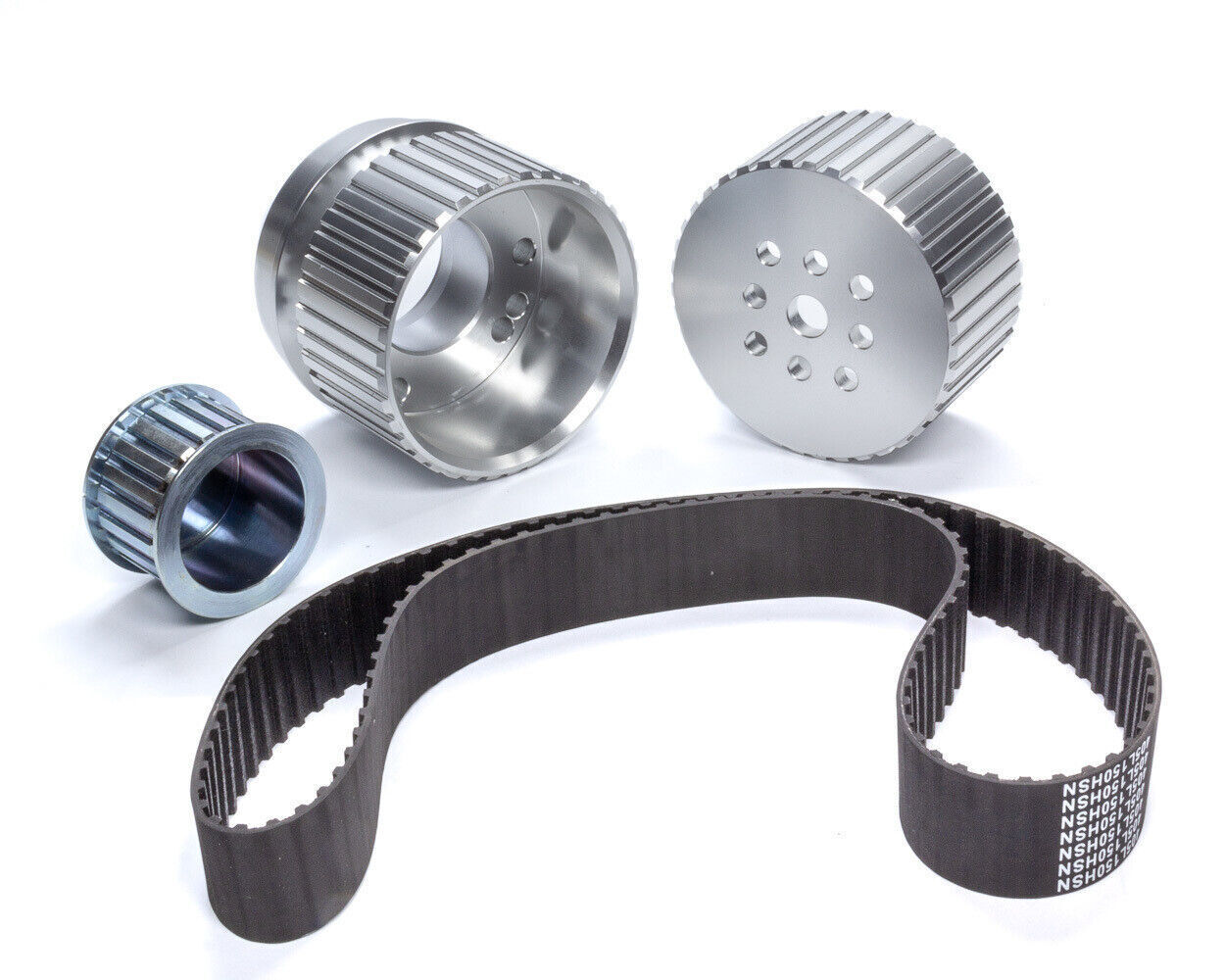 CHEV 350 383 LWP POLISHED GILMER BELT DRIVE KIT WITHOUT P/S # R8711