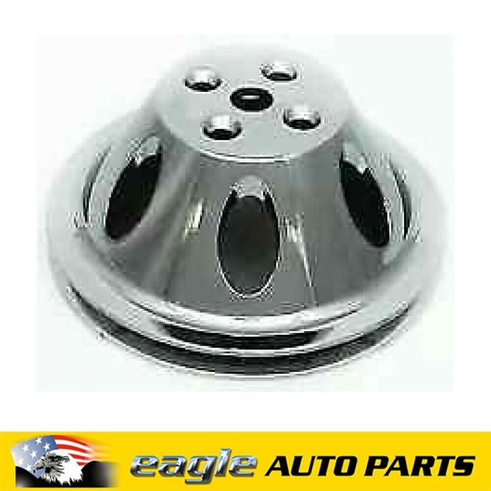 Chev 454 Water Pump Pulley Polished Alum Short Water Pump Single Groove R8840POL