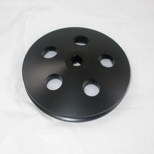RPC Chev 350 454 Black Alum Early GM Single Groove Power Steering Pulley R8848B