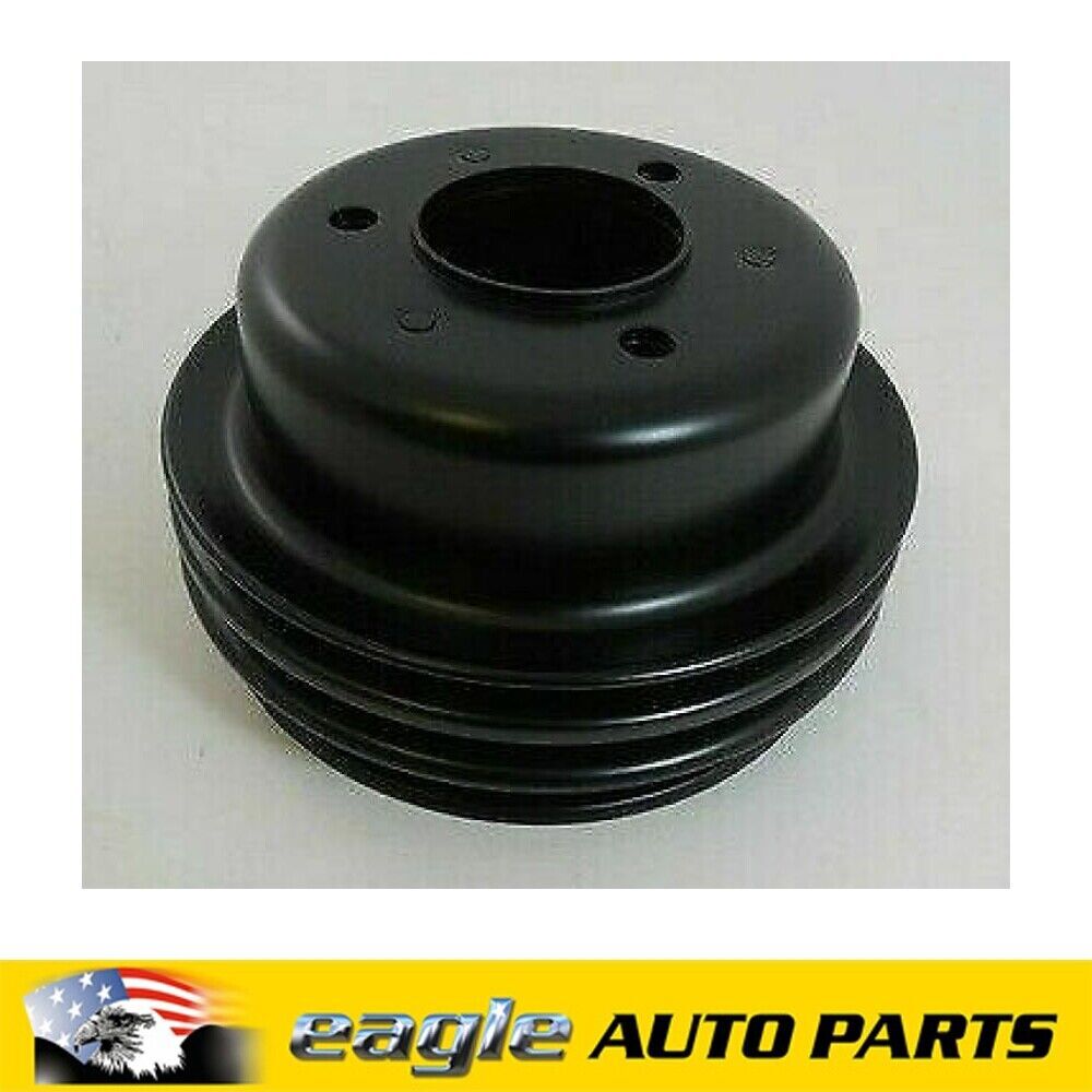 FORD 289 302 WINDSOR BLACK TRIPLE GROOVE PULLEY LOWER # R8972B