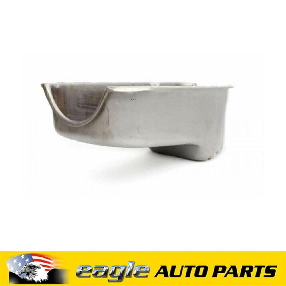 RPC Chev 283 327 350 Unplated Oil Pan Sump 80 - 85 Right Hand Dipstick R9092RAW