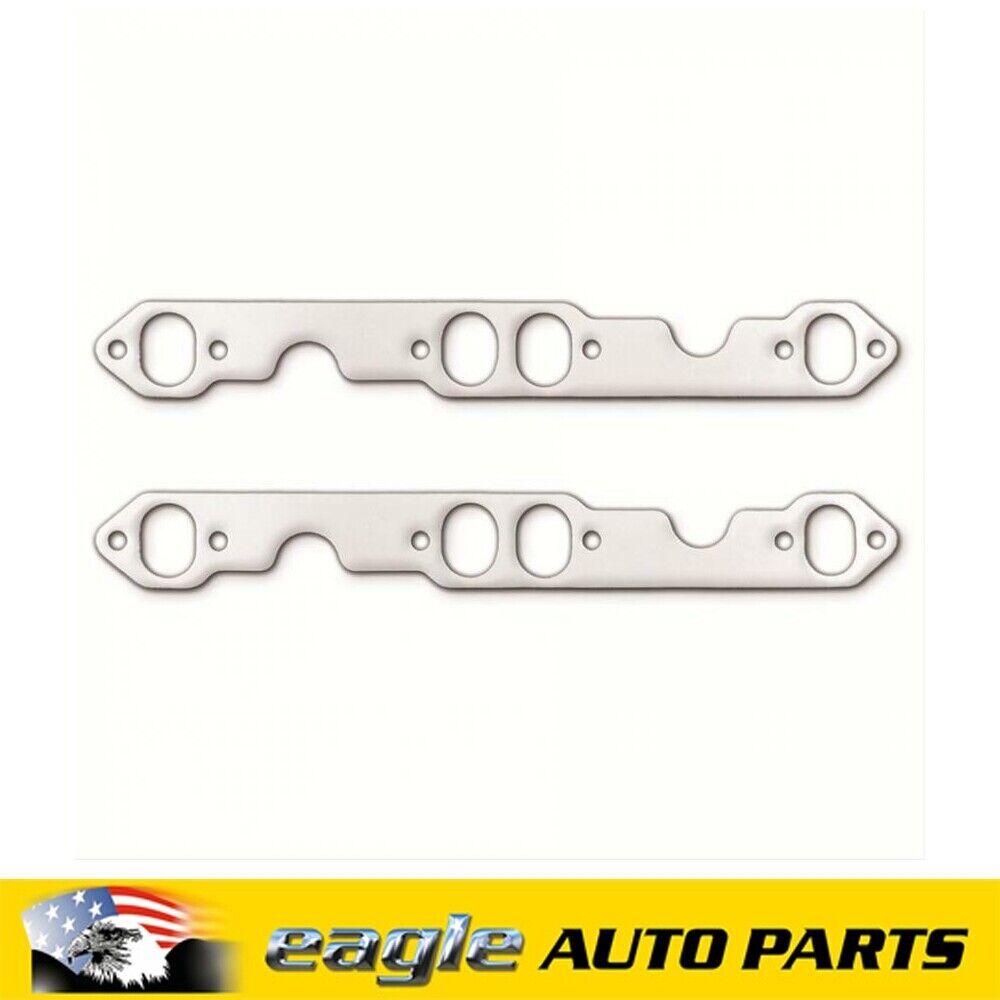 Chev 350 Remflex Exhaust Manifold Gaskets Oval Port Weld Bead Headers REM2032