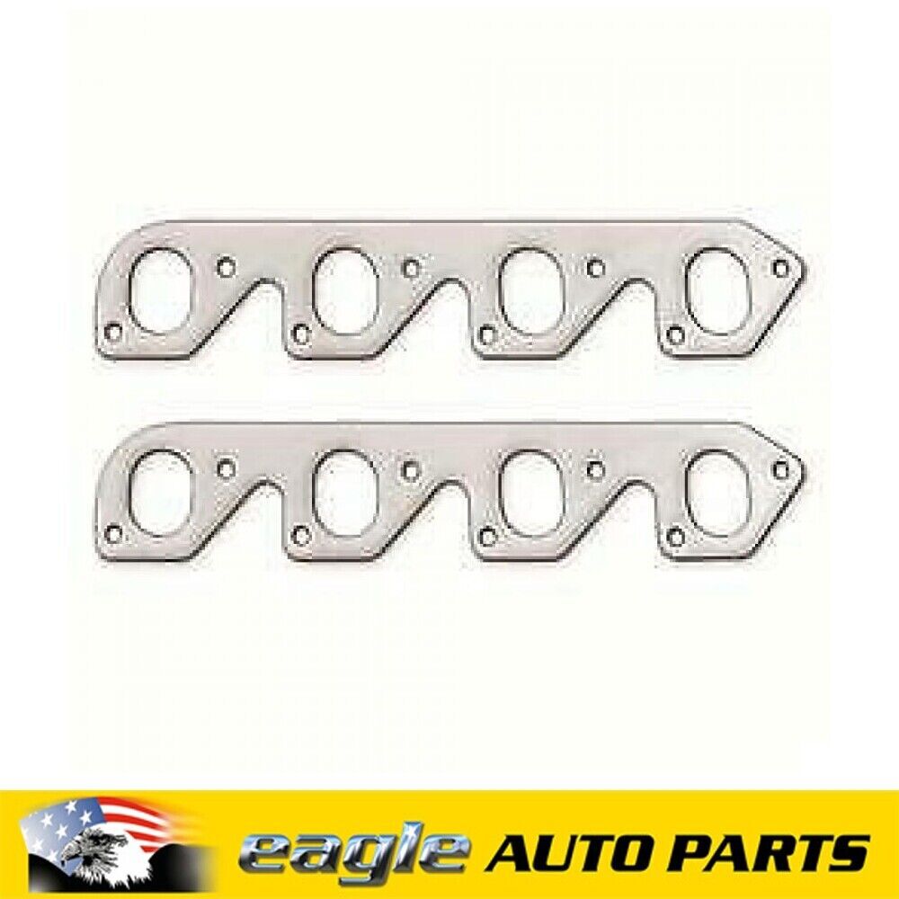 Ford 351 Cleveland 2bbl Carb Remflex Exhaust Manifold Gaskets Oval Port REM3006