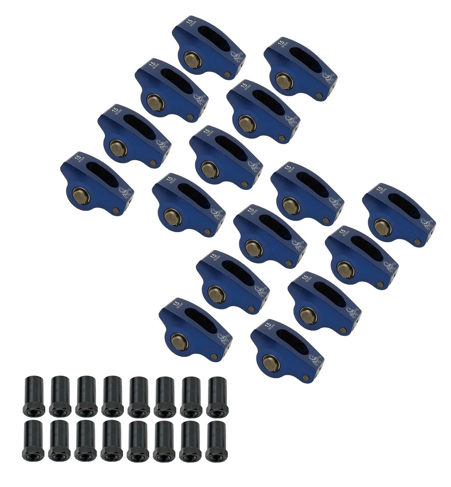 Chev 350 SBC 1.5 Ratio 7/16" Stud Scorpion Race Series Roller Rockers # SCP1001