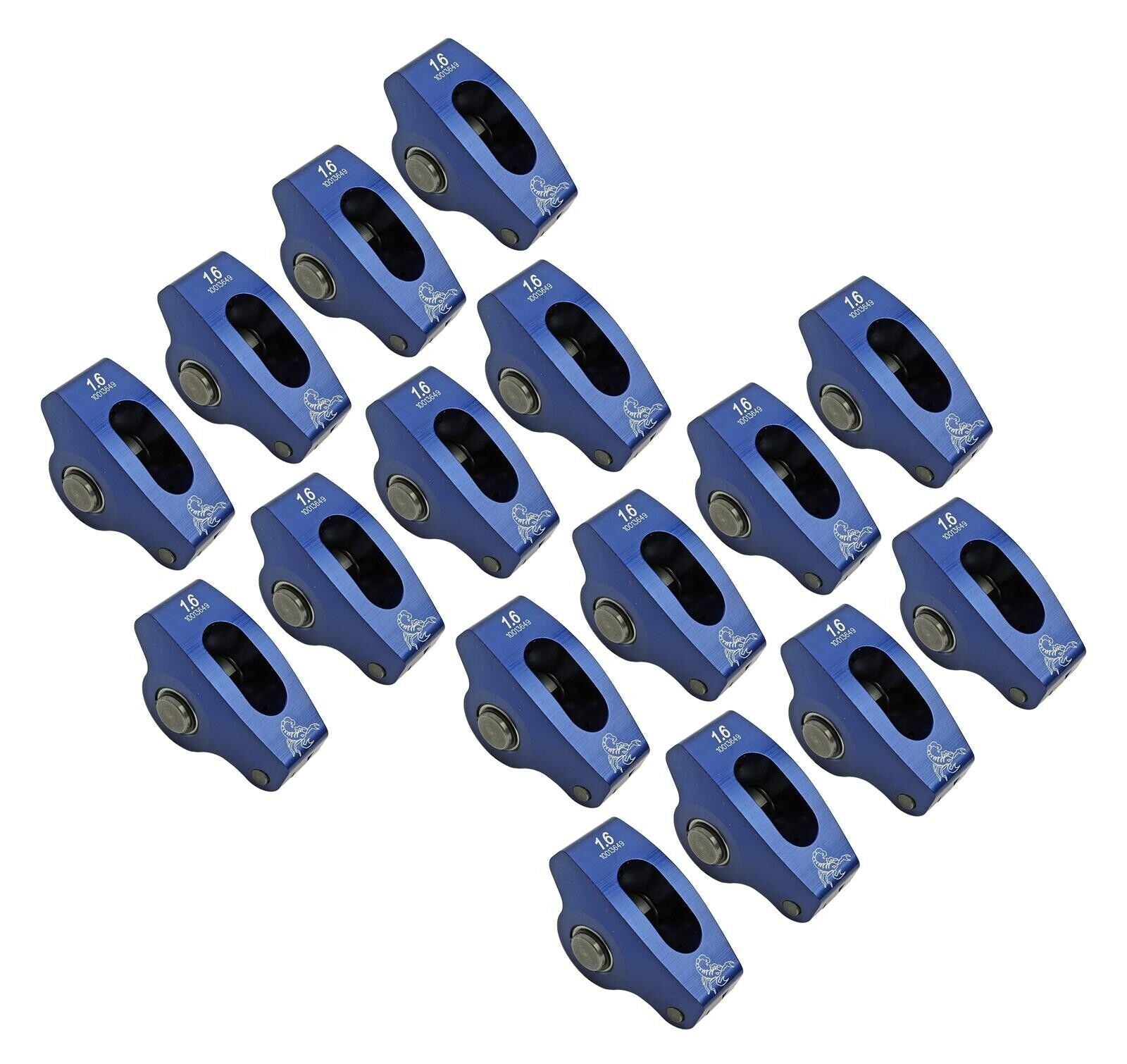 Chev Small Block Scorpion Race Series Full Roller Rockers 1.6 , 3/8" # SCP1002BL