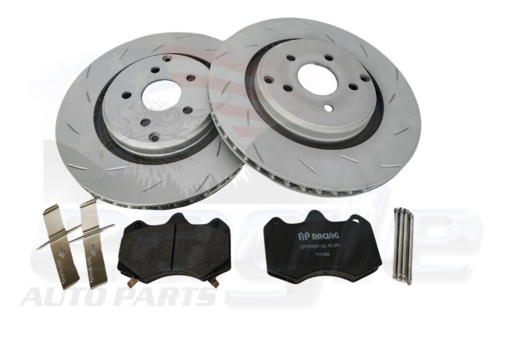 HSV VF AP 4-Pot Rear Disc Brake Rotors & Brake Pad Kit Genuine # SPZ-300299