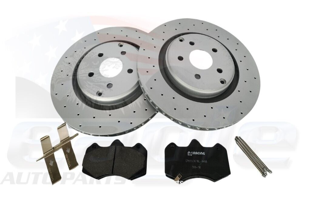 HSV VF Clubsport 6-Pot Rear Disc Brake Rotors & Brake Pads Suits Track Edition # SPZ-300319