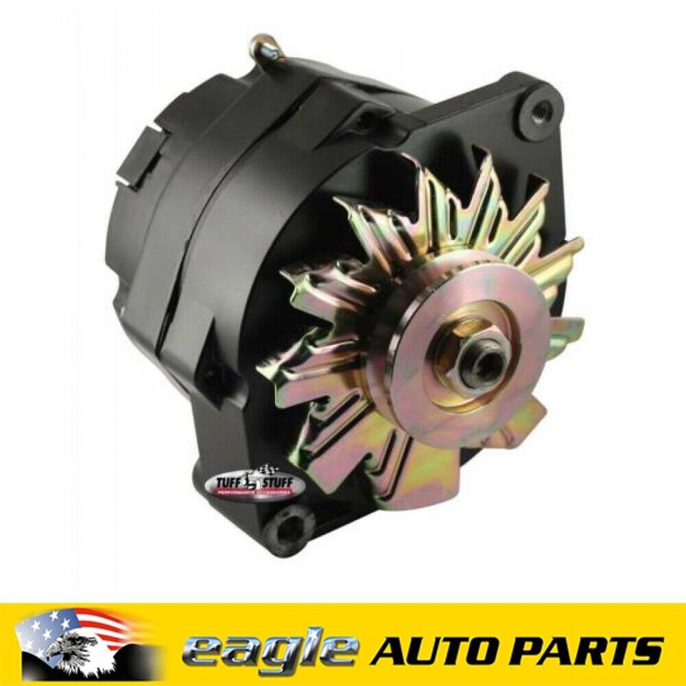 Chev GM Tuff Stuff 1-Wire 100amp Black Powder Coated Alternator TUFF-7127RATBLK