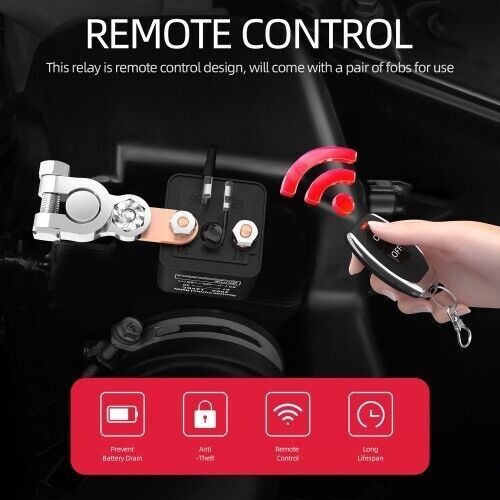 Universal Remote Disconnect Battery & Starter Kill Switch # WM686