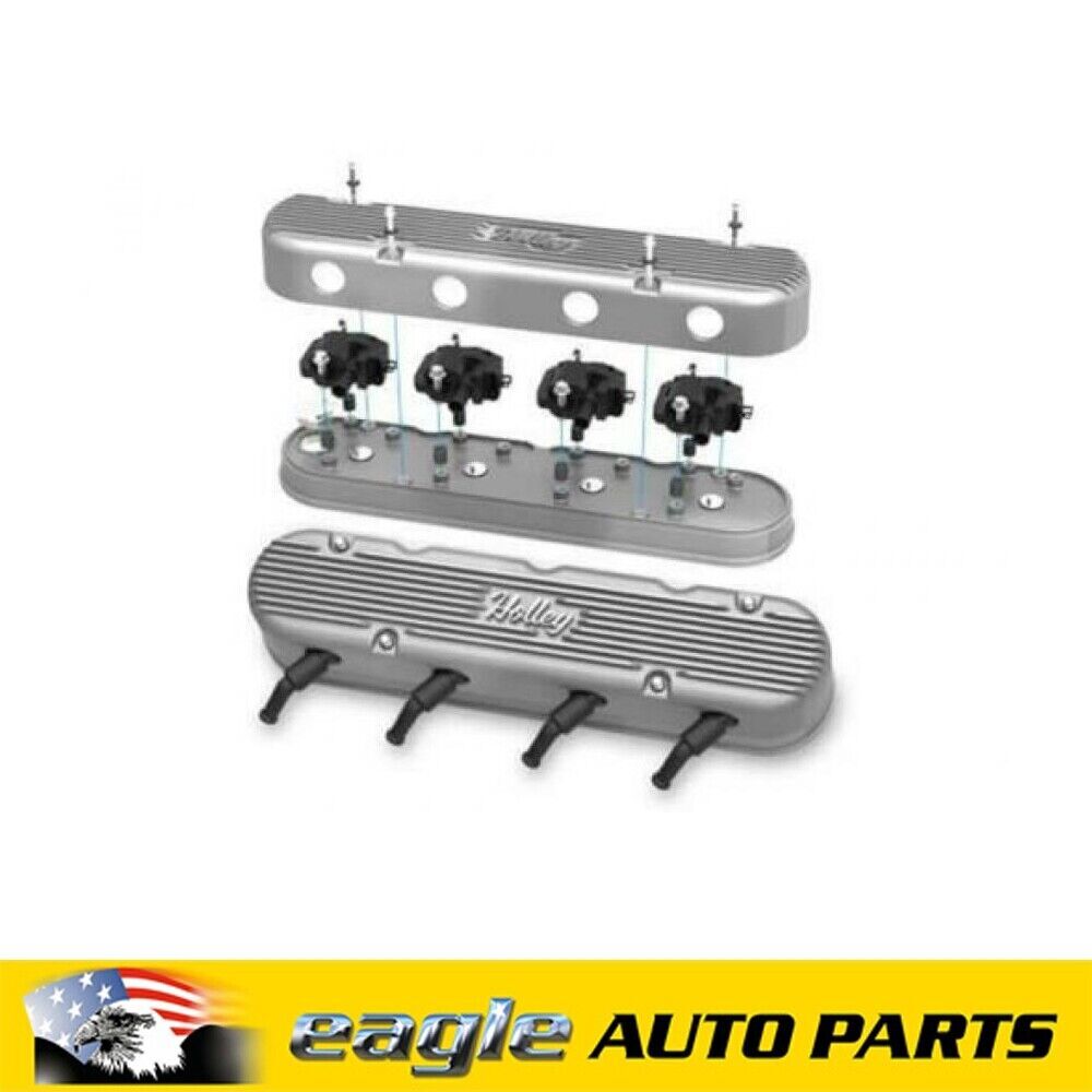 Holley GM LS 2 Piece Cast Aluminum Polished Finish Valve Covers  # HO241-171