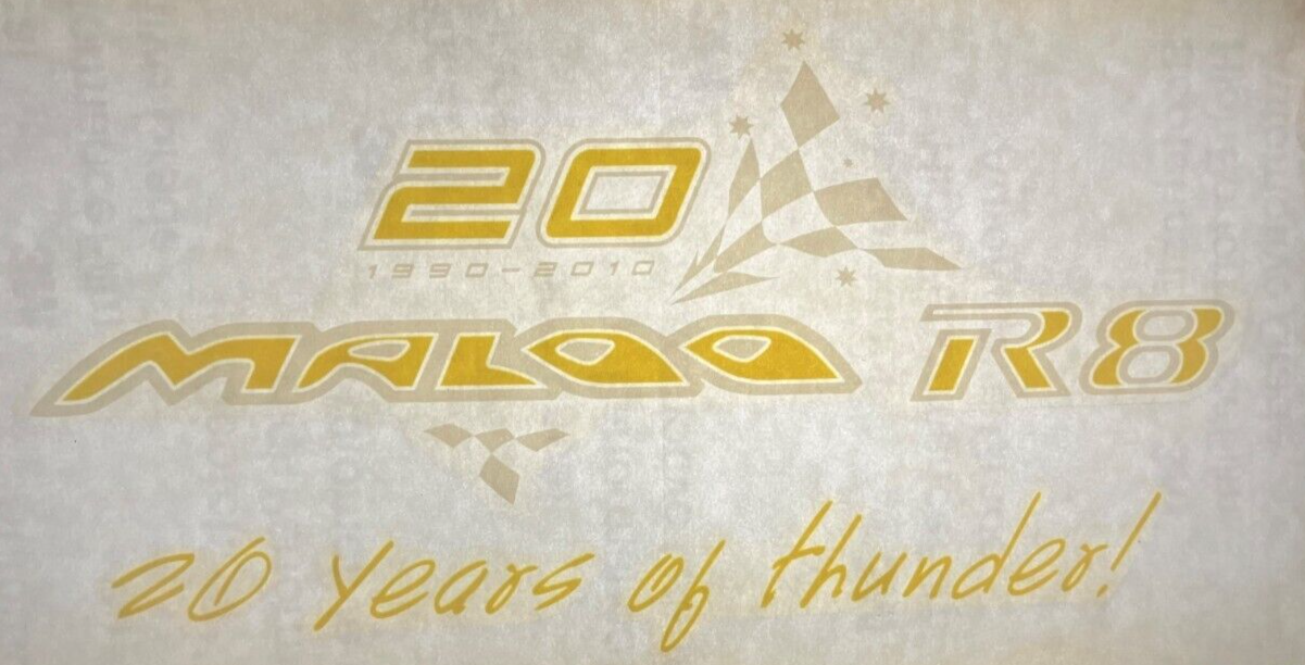 HSV R8 Maloo 20 Years Of Thunder Window Decal 1990 - 2010 Genuine HSV ...