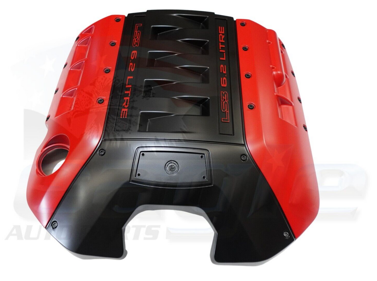 Sv Rear Engine Cover HSV VE VF R8 GTS Maloo SS LS3 6.2L Red & Black Engine Cover # 06M-1399 ...
