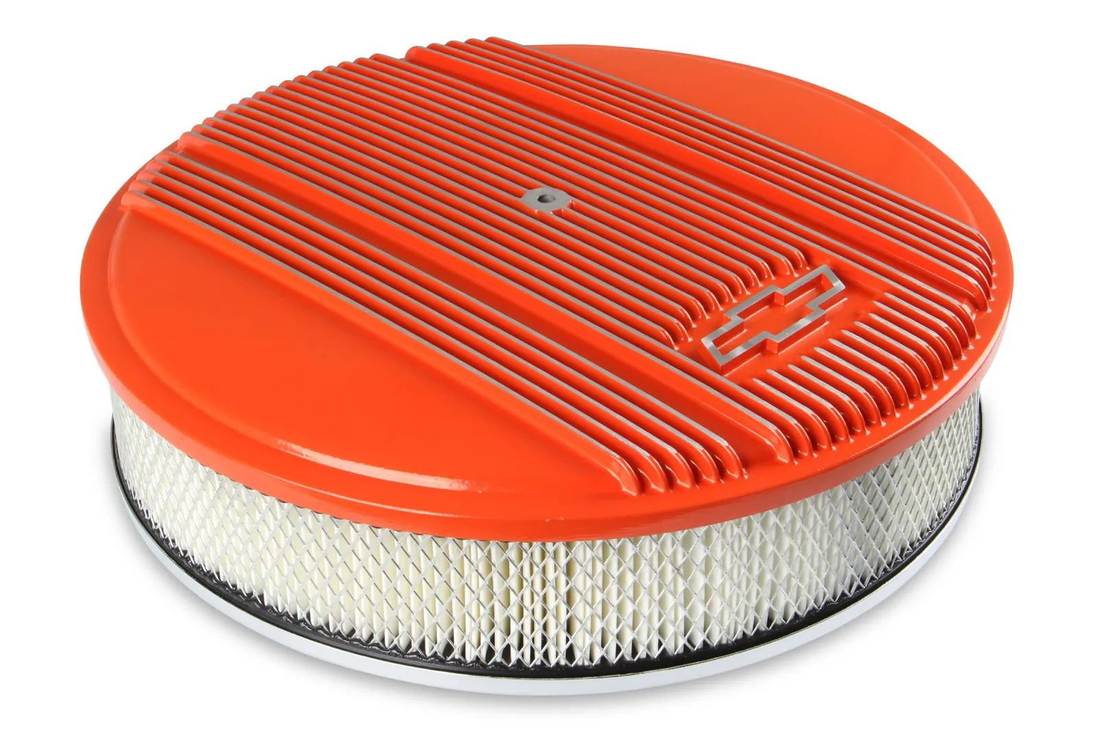 Chev Vintage Series GM Licensed Air Cleaner Factory Orange Machined # 120-168