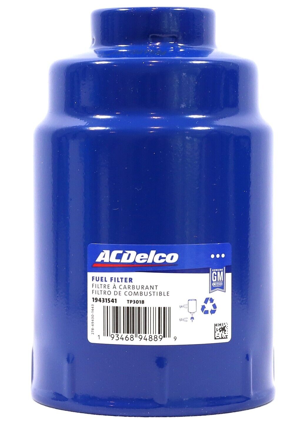 CHEV SILVERADO 6.6 DURAMAX FUEL FILTER 2010 - 2013 GENUINE 12633243