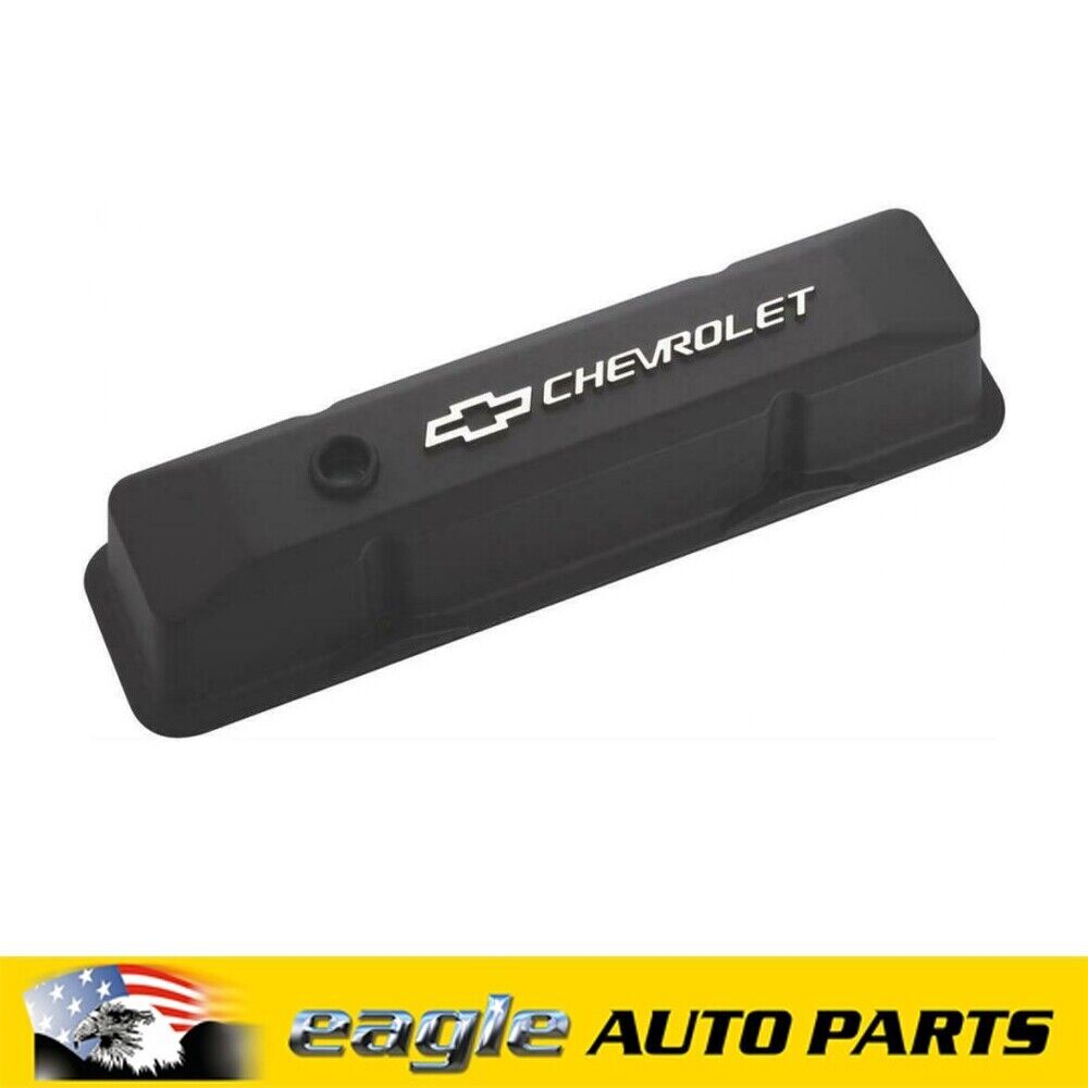 Chev 350 SBC Black Die-Cast Proform Aluminum Rocker Covers # 141-119 ...
