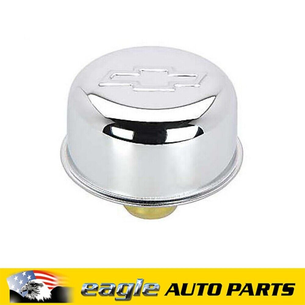 Chrome Chev Bowtie Rocker Cover Breather Cap # 141-616