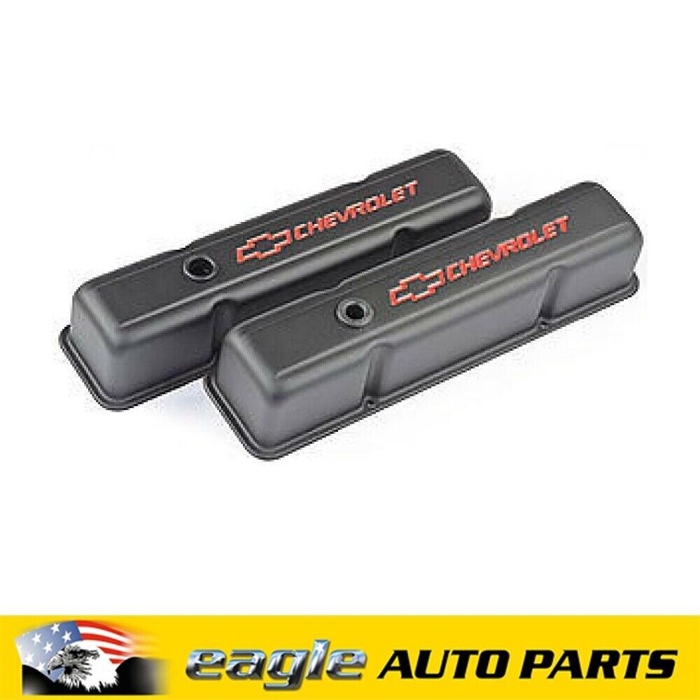 Proform Chev 350 Small Block Tall Black Wrinkle Finish Rocker Covers ...