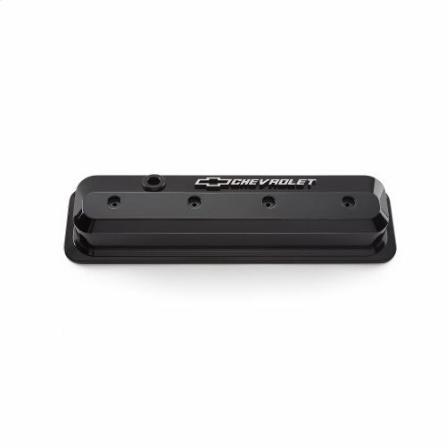 Proform Chev 350 Vortec Slant Edge Rocker Covers Liquid Black # 141-847