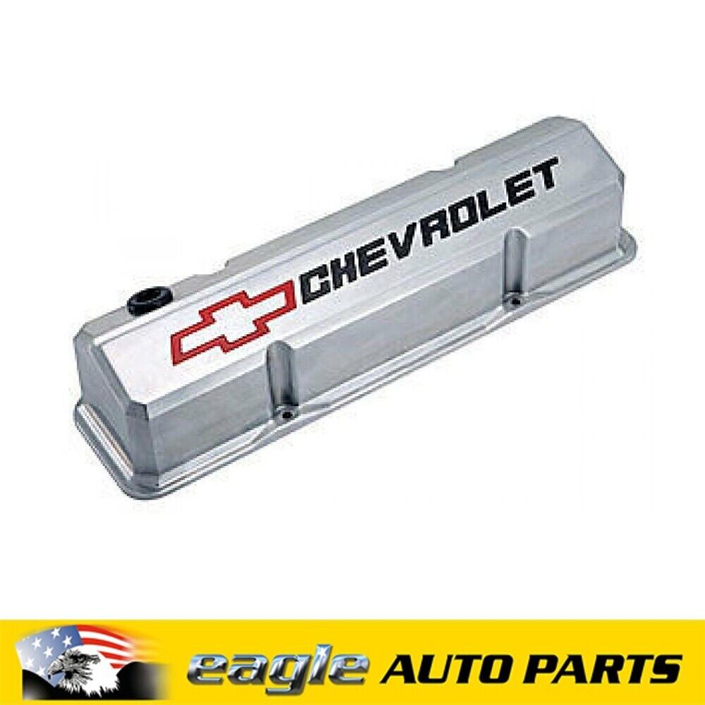 Chev 283 307 327 350 383 400 GM Licensed Slant Edge Rocker Covers # 14 ...