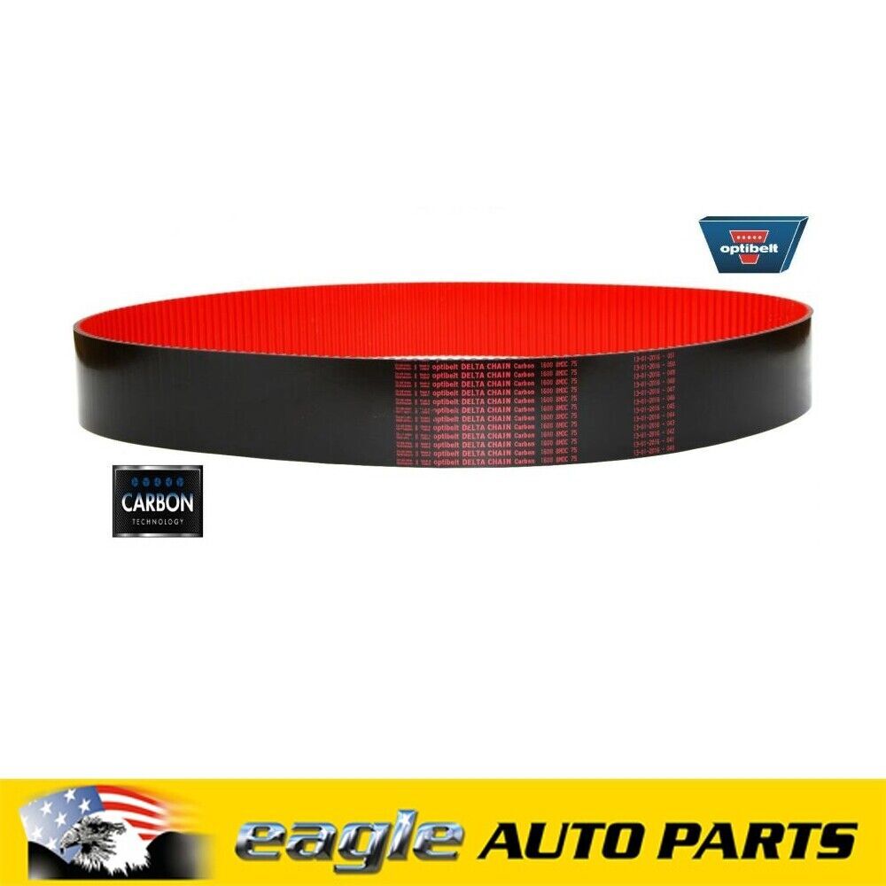 OPTIBELT DELTA CHAIN CARBON BLOWER SUPERCHARGER BELT   1440-8MDC-75