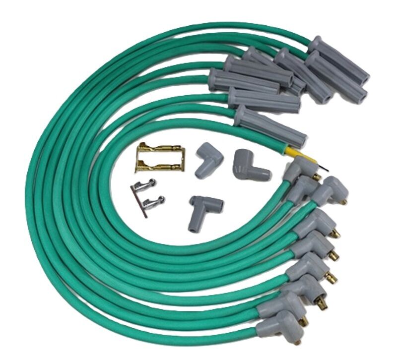 Ford 289 302 Windsor Magstar Braided Spark Plug Leads Points Dist # 24-7211-G