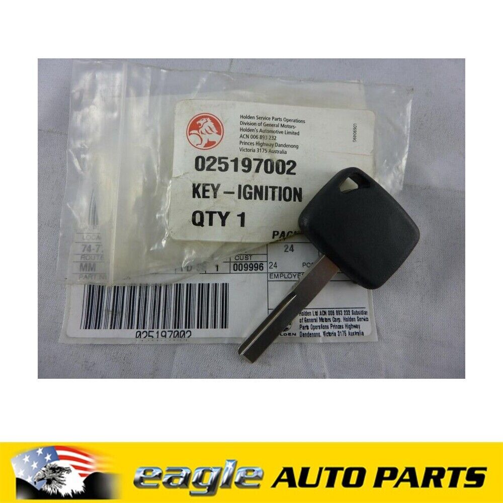 HOLDEN 91 - 97 YE CALIBRA KEY BLANK NO TRANSPONDER NOS GENUINE # 25197 ...