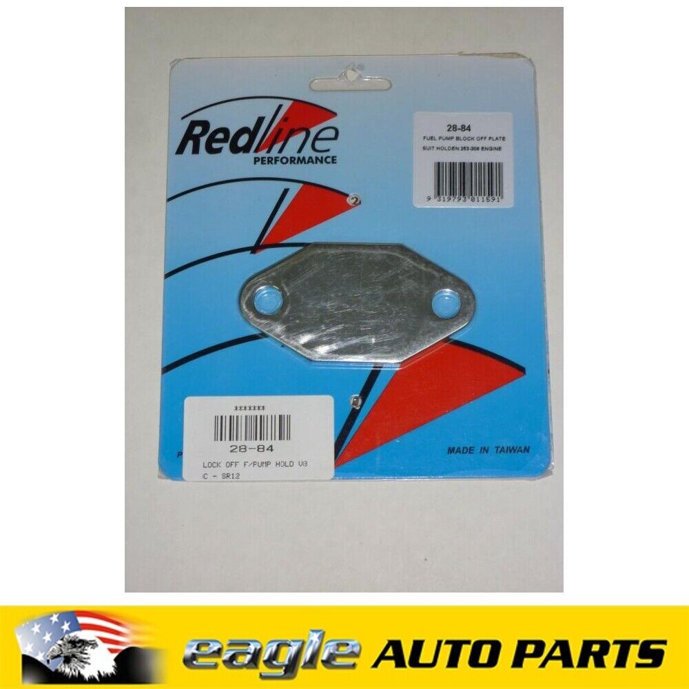 HOLDEN 253 308 V8 CHROME FUEL PUMP BLOCK OFF PLATE  # 28-84