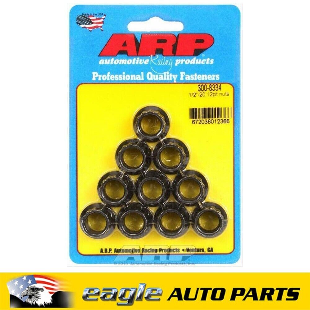 ARP 12-Point Nuts 1/2 in .-20 CHEV FORD HOLDEN CAMARO  # 300-8334