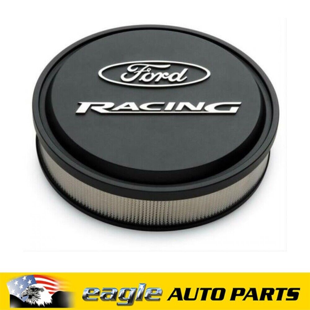 PROFORM Ford Racing Slant-Edge Aluminum Air Cleaner Kit Black Crinkle  # 302-380