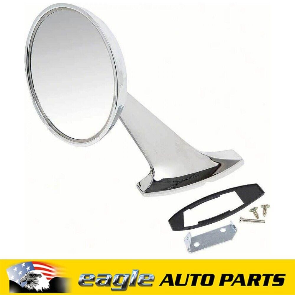 CHEV IMPALA 65 66 FULL SIZE RIGHT HAND OUTER DOOR MIRROR WITH BOW TIE # 3877975