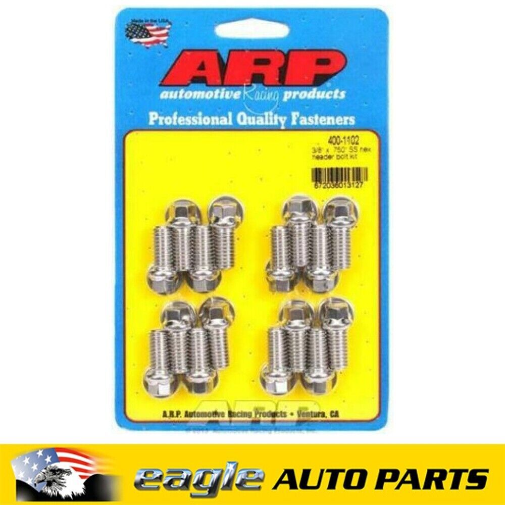 Chev Ford ARP Stainless Steel Header Bolts 3/8 in # 400-1102