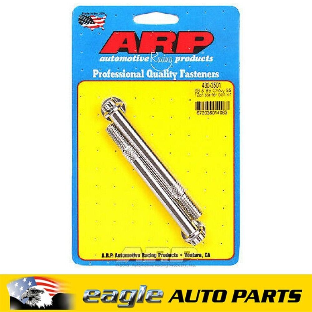 ARP Starter Bolts Stainless Steel 3/8-16 x 3.760 in12 pt Head SB CHEV # 430-3501