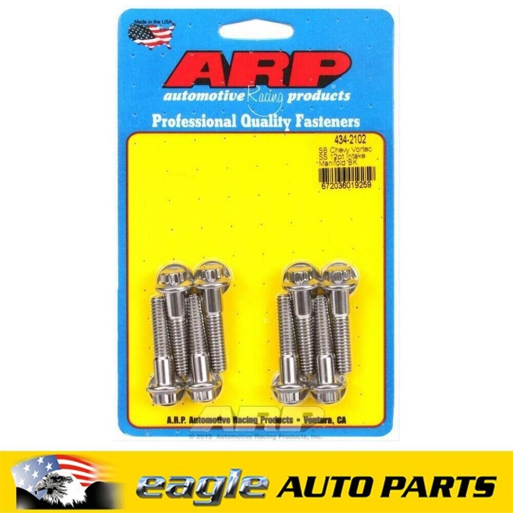 ARP Stainless Steel Intake Manifold Bolt Kits fits Chev 350 Vortec # 434-2102