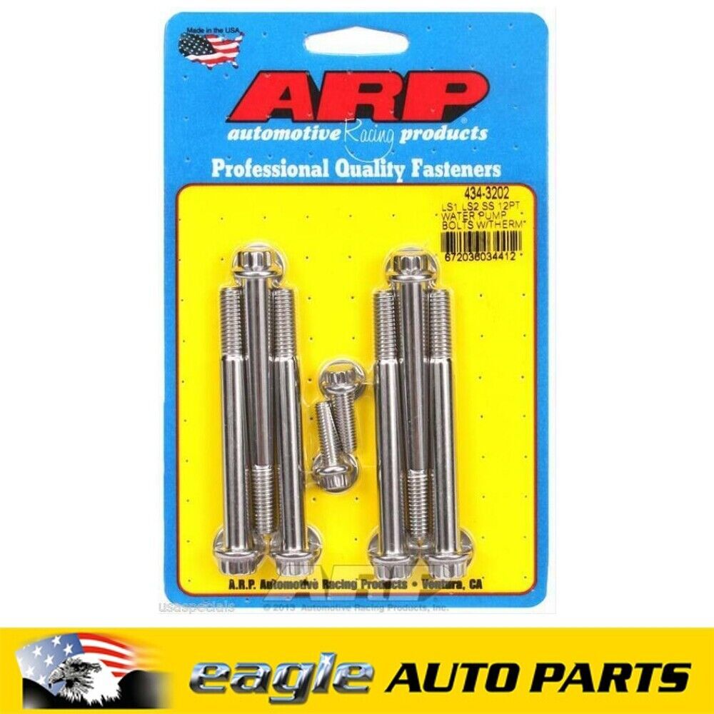 Chev Holden LS1 LS2  5.7L ARP Water Pump Bolt Kit   # 434-3202