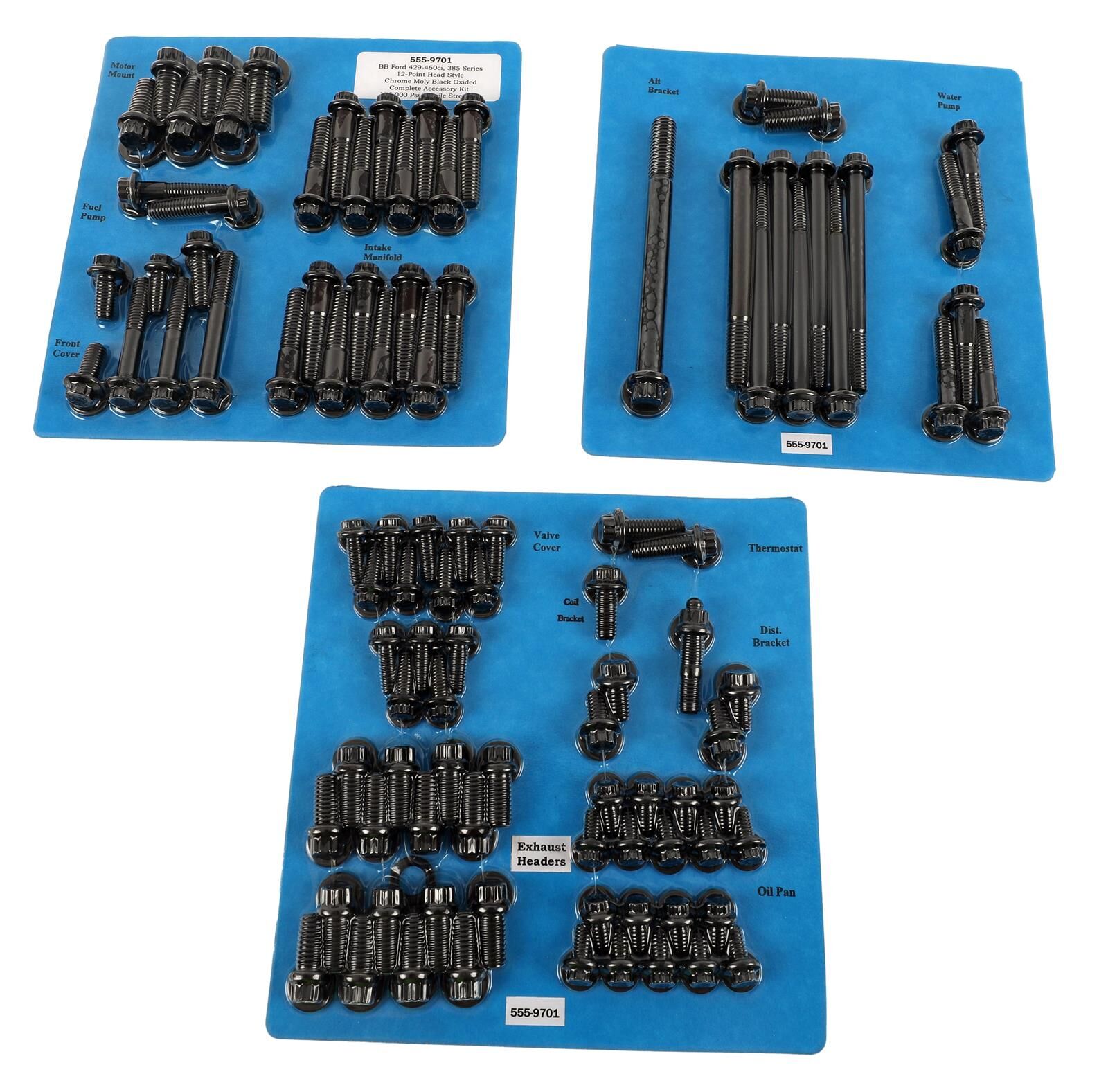 Ford 429 - 460 ARP 12 Point Engine & Accessory Bolt Kit # 555-9701