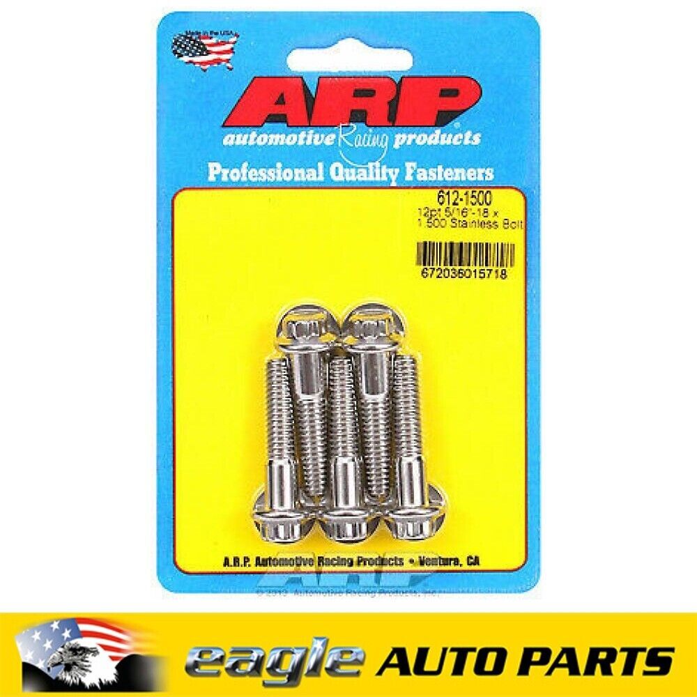 ARP Stainless Steel  Bolts  5/16 -18 X 1.500 12PT  # 612-1500