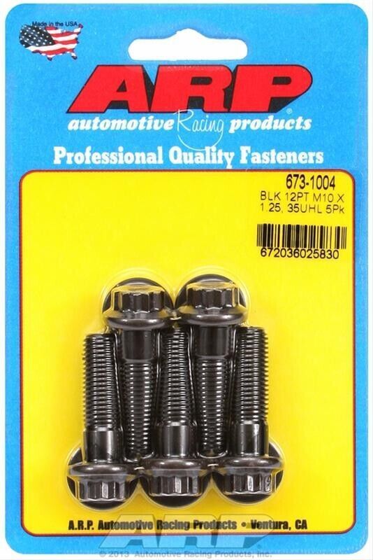 ARP Chromoly Bolts 10mm x 1.25 RH Thread, 35mm UHL # 673-1004