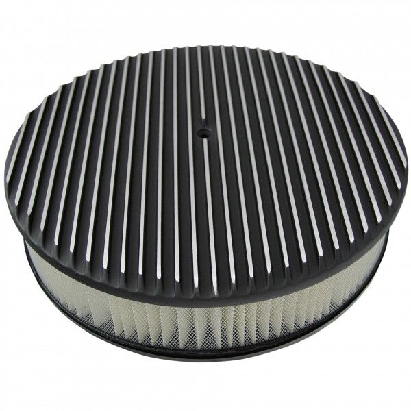Universal Black Alloy Full Finned Air Cleaner 14" x 3" # 68-477