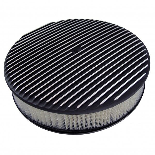Universal Black Alloy Full Finned Air Cleaner 14" x 3" # 68-477