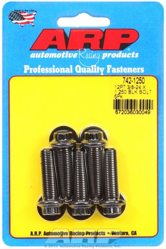 ARP Chromoly Bolts 3/8 in.-24 RH Thread, 1.250 in # 742-1250