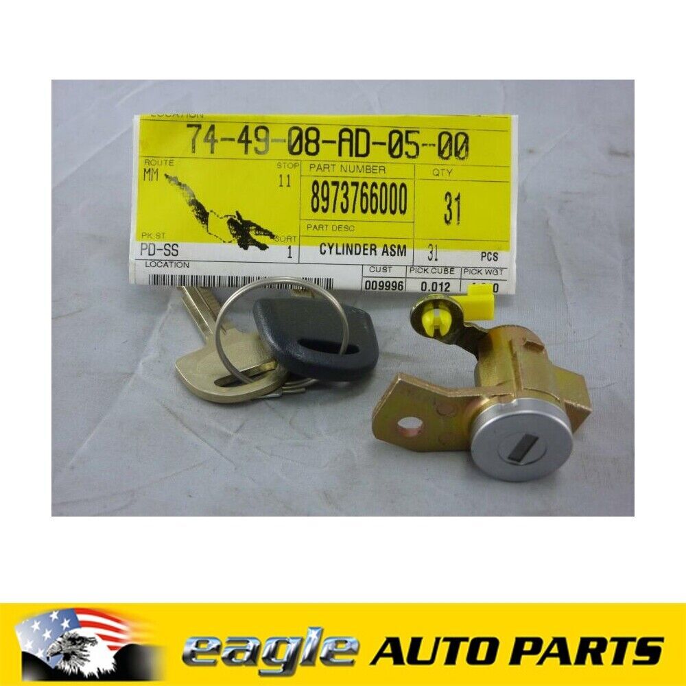 HOLDEN RODEO 04 - 06 4X2 EXTENDED CAB DRIVERS DOOR BARREL & KEY # 8973 ...