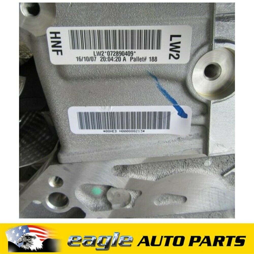 HOLDEN VE Commodore 3.6lt V6 4 Speed Auto 2007 - 6/2008 LPG Engine  # 92068627