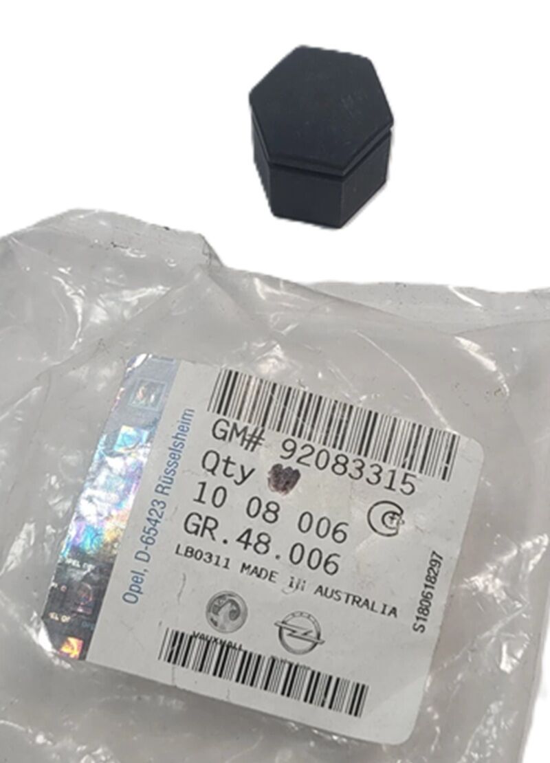 Holden HSV VN VG VP VR VS Black Wheel Nut Cover Genuine # 92083315