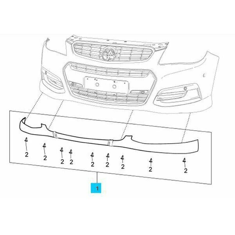 Holden Commodore VF Series 2 SV6 SS SSV Sports Armour Protector Front Spoiler