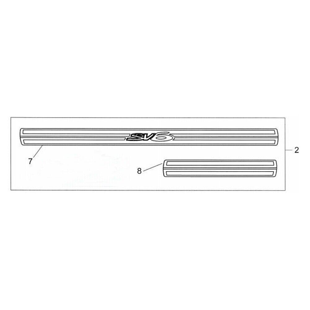 Holden VE VF Commodore SV6 Logo Stainless Steel Sill Plates Front & Rear
