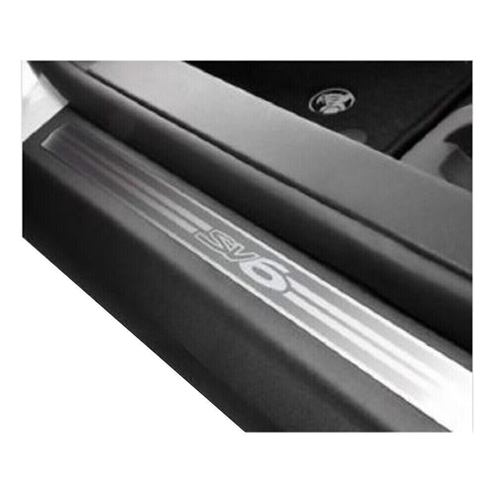 Holden VE VF Commodore SV6 Logo Stainless Steel Sill Plates Front & Rear