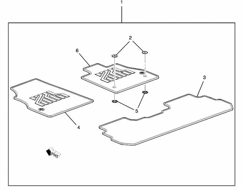Holden AC Acadia Carpet Floor Mats Set Genuine GM # 92509829