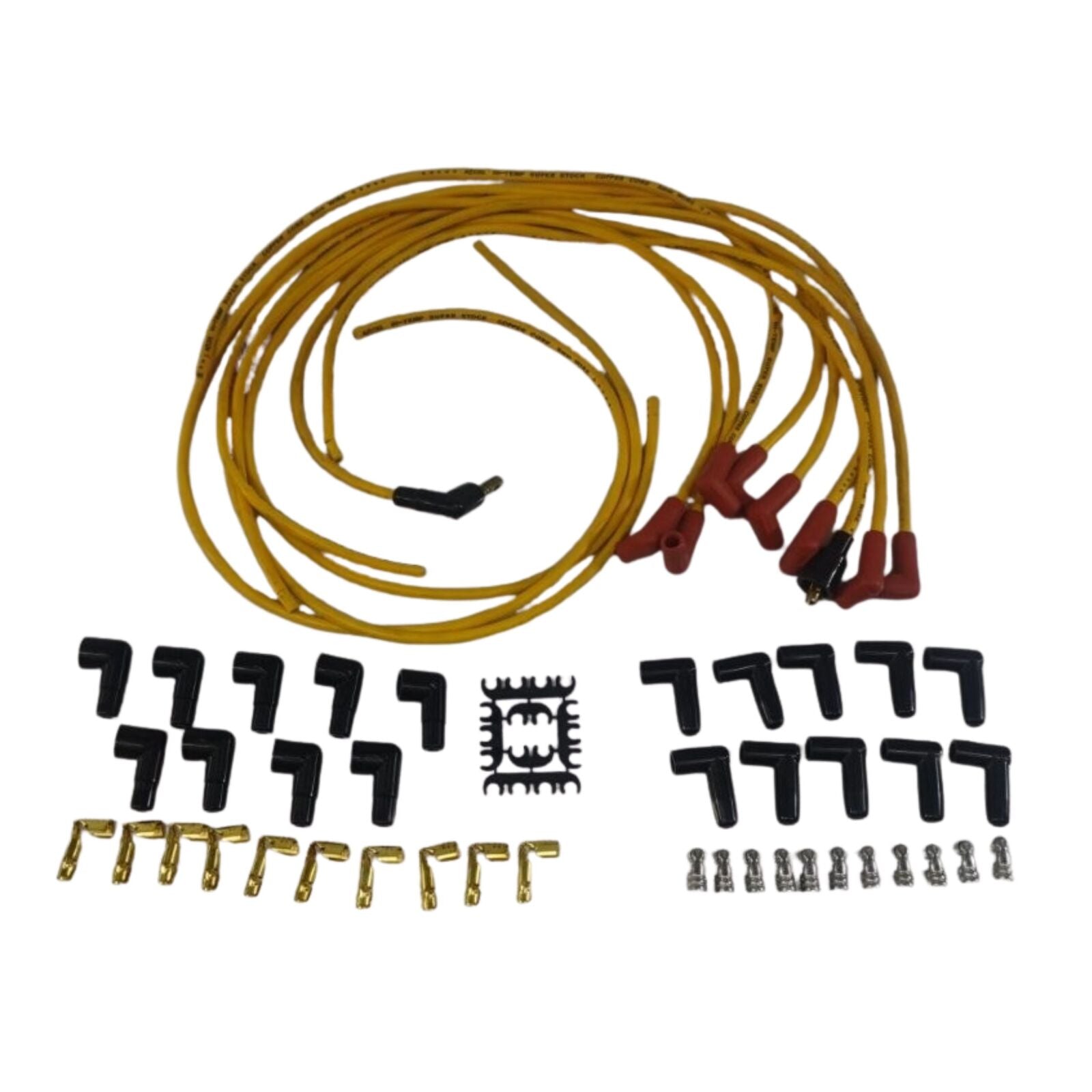 ACCEL UNIVERSAL 90' 8MM YELLOW SPARK PLUG LEAD SET ACC-4039