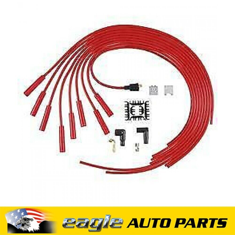 ACCEL SuperStock Spiral Core 5000 Spark Plug Leads Universal V8 Red ACC-5040R