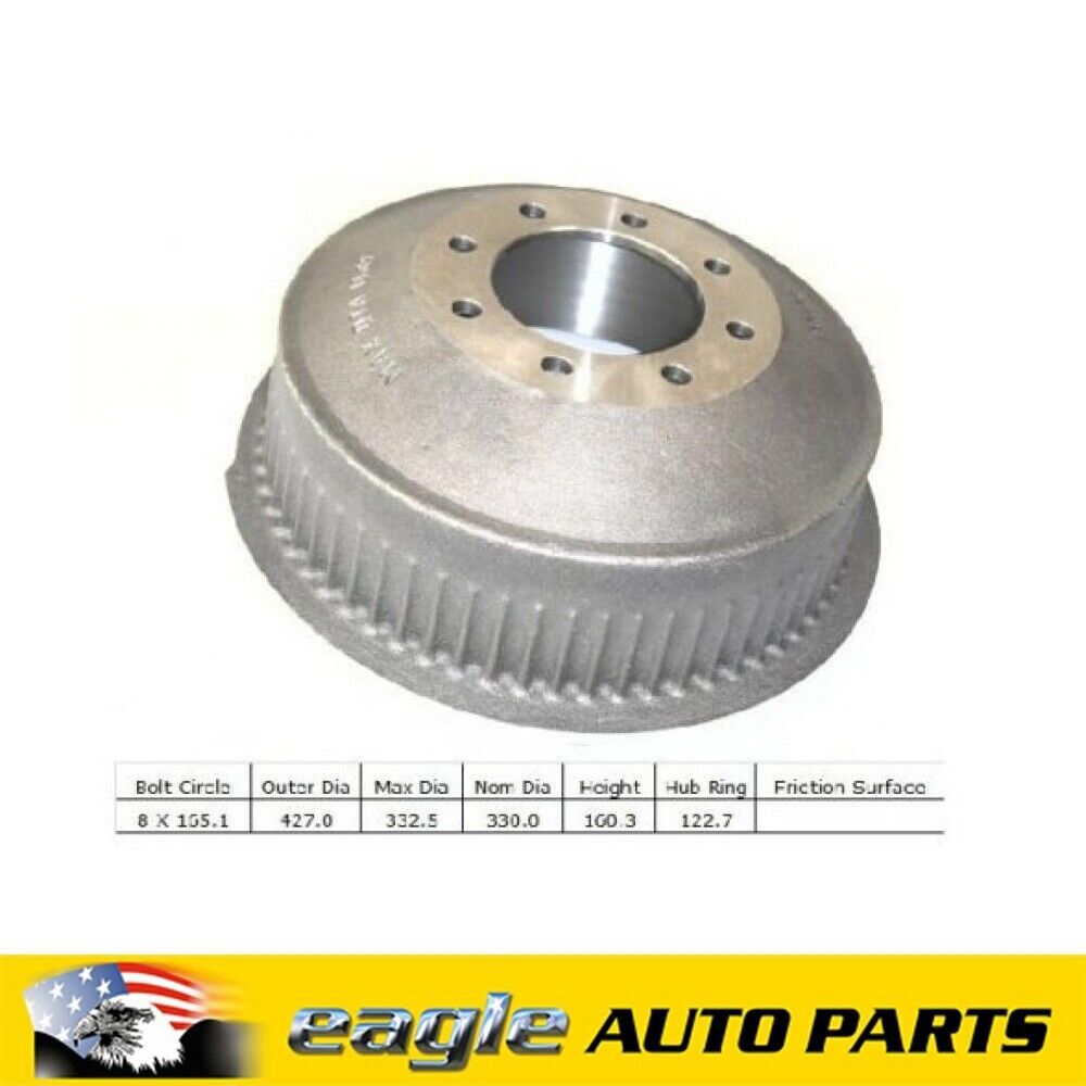 CHEV C/K 2500 SUBURBAN 1990 - 1999 8 STUD REAR BRAKE DRUM # AD-8630